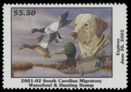 Scan of 2001 South Carolina Duck Stamp