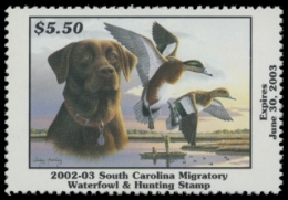 Scan of 2002 South Carolina Duck Stamp