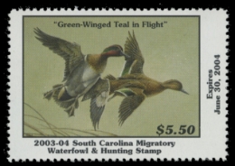 Scan of 2003 South Carolina Duck Stamp
