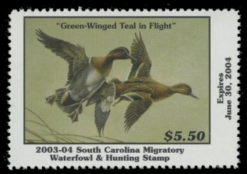 Scan of 2003 South Carolina Duck Stamp