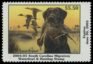 Scan of 2004 South Carolina Duck Stamp