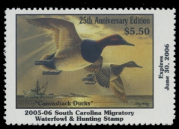 Scan of 2005 South Carolina Duck Stamp