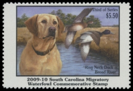 Scan of 2009 South Carolina Duck Stamp