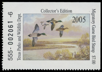 Scan of 2005 Texas Duck Stamp