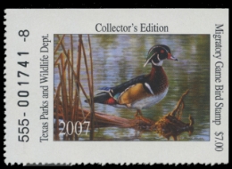 Scan of 2007 Texas Duck Stamp
