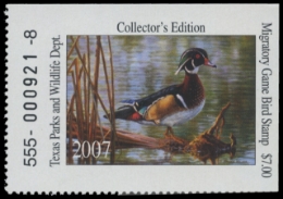 Scan of 2007 Texas Duck Stamp