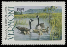 Scan of 1989 Vermont Duck Stamp