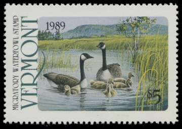 Scan of 1989 Vermont Duck Stamp