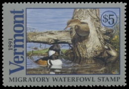 Scan of 1991 Vermont Duck Stamp