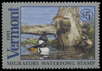 Scan of 1991 Vermont Duck Stamp