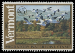 Scan of 1992 Vermont Duck Stamp