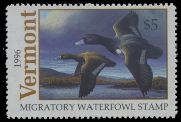 Scan of 1996 Vermont Duck Stamp