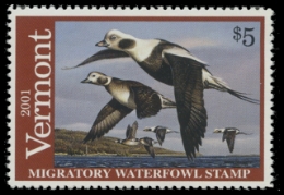 Scan of 2001 Vermont Duck Stamp