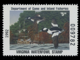Scan of 1992 Virginia Duck Stamp