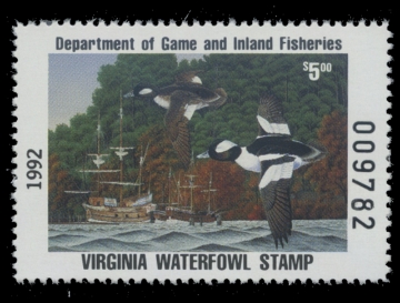 Scan of 1992 Virginia Duck Stamp