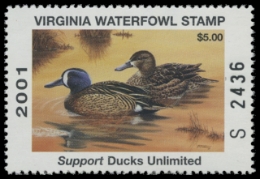 Scan of 2001 Virginia Duck Stamp
