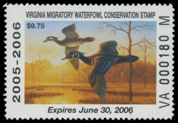 Scan of 2005 Virginia Duck Stamp