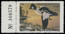 Scan of 1989 Wisconsin Duck Stamp