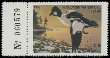 Scan of 1989 Wisconsin Duck Stamp
