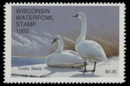 Scan of 1992 Wisconsin Duck Stamp