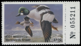 Scan of 2001 Wisconsin Duck Stamp