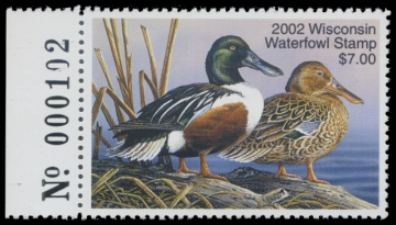 Scan of 2002 Wisconsin Duck Stamp