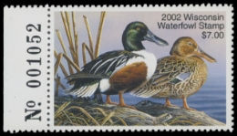 Scan of 2002 Wisconsin Duck Stamp