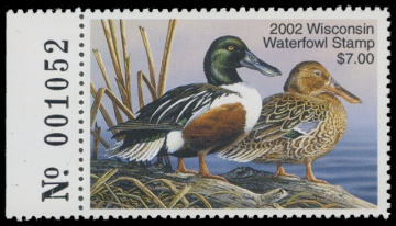Scan of 2002 Wisconsin Duck Stamp