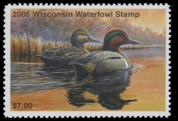 Scan of 2006 Wisconsin Duck Stamp