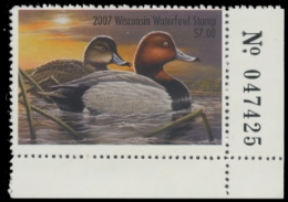 Scan of 2007 Wisconsin Duck Stamp