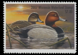 Scan of 2007 Wisconsin Duck Stamp