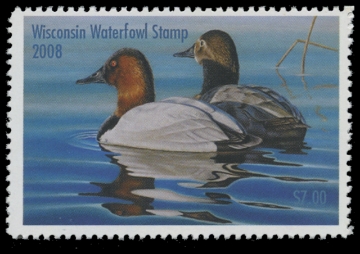 Scan of 2008 Wisconsin Duck Stamp