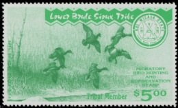 Scan of 1995 Lower Brule Duck Stamp