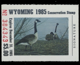 Scan of 1985 Wyoming Duck Stamp