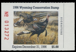 Scan of 1996 Wyoming Duck Stamp