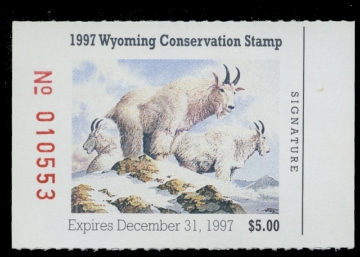Scan of 1997 Wyoming Duck Stamp