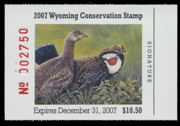 Scan of 2007 Wyoming Duck Stamp