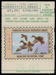 Scan of 1979 Tennessee Duck Stamp - First of State
