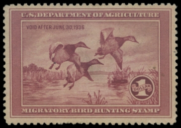 Scan of RW2 1935 Duck Stamp 