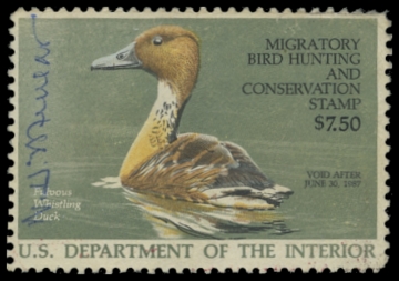 Scan of RW53 1986 Duck Stamp 