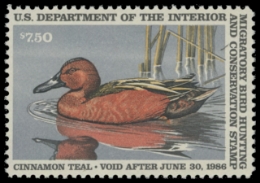 Scan of RW52 1985 Duck Stamp 