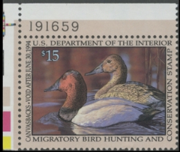 Scan of RW60 1993 Duck Stamp 