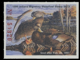 Scan of 1996 Indiana Duck Stamp