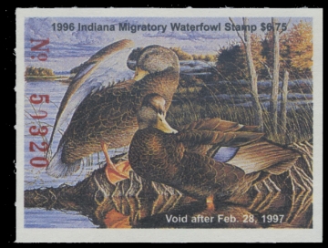 Scan of 1996 Indiana Duck Stamp
