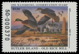 Scan of 1993 Georgia Duck Stamp