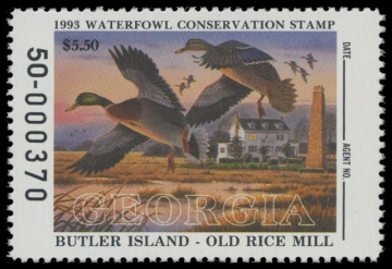Scan of 1993 Georgia Duck Stamp