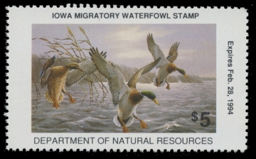 Scan of 1993 Iowa Duck Stamp