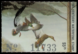 Scan of 1985 Kentucky Duck Stamp - First of State