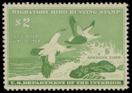 Scan of RW24 1957 Duck Stamp 