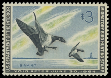 Scan of RW30 1963 Duck Stamp. MNH